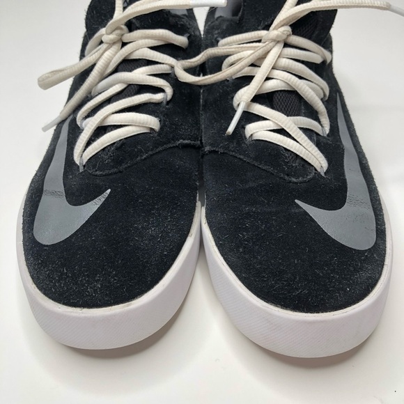 NIKE KD Kevin Durant Vulc GS Black Silver White Lace-up Basketball Sneakers Shoe - Picture 2 of 15